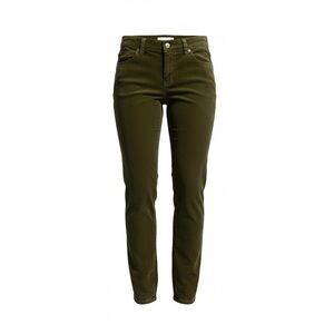 Vintage Y2k Old Navy Corduroy Pants Womens 6 Olive Green Low Rise Skinny Jeans